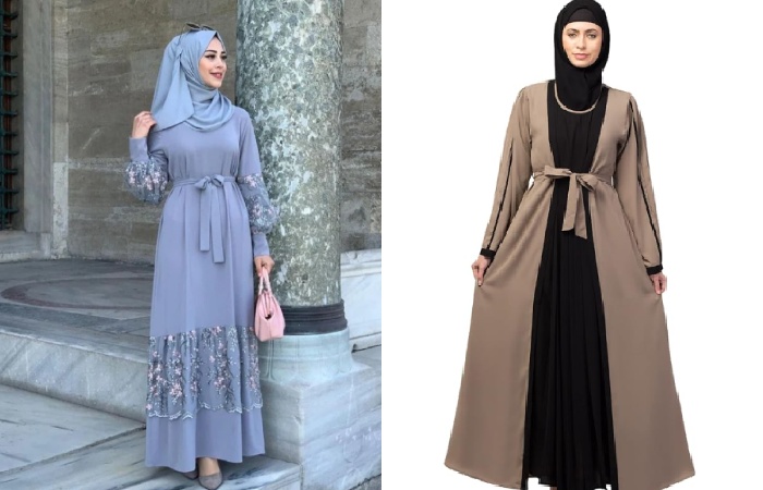 Pakistani Plain Simple Burqa Design 2
